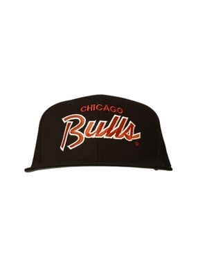 Vintage 90's Chicago Bulls Script Logo Snapback Hat